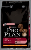 Проплан для взрослых собак всех пород (Pro Plan Adult Original 36872/8263), Курица с Рисом, уп. 3 кг