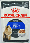 Роял Канин для кошек Склонных к Полноте, Кусочки в Соусе (Royal Canin Ultra Light 486001/8769), пауч уп. 85 г