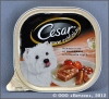 Цезарь Консервы нежное Патэ из Говядины в овощном соусе для собак мелких пород, упаковка 100 г