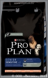 Проплан для пожилых собак с Чувствительным Пищеварением (Pro Plan Senior Sensitive 2431), Лосось с Рисом, уп. 3 кг