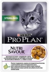 Проплан для стерилизованных кошек (ProPlan Nutrisavour Sterilised  61396), Индейка в желе, пауч 85 г