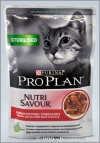 Проплан для стерилизованных кошек (ProPlan Nutrisavour Sterilised 61999), Утка в соусе, пауч 85 г
