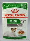 Роял Канин для собак мелких пород от 12 лет (488085 Royal Canin Mini Ageing 12+) соус, уп. 85 г