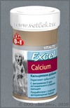 8 в 1 Кальциум, Кальций для щенков и собак (8 in 1 Excel Calcium 115540), банка 880 таб.