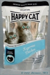 Хэппи Кэт Нежные кусочки в соусе для котят (Happy cat Premium 022583), Курочка уп. (пауч) 100 г