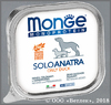 MONGE 70014182 Монопротеиновые консервы для собак, Только утка, лоток 150 г